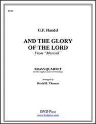 AND THE GLORY OF THE LORD BR 4TET P.O.D. cover